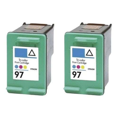 HP 97 Tri-Color (C9363WN) Remanufactured Ink Cartridge Twin Pack